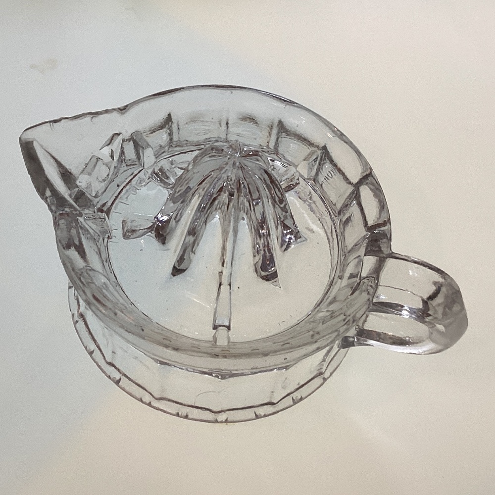 Vintage  glass lemon juicer